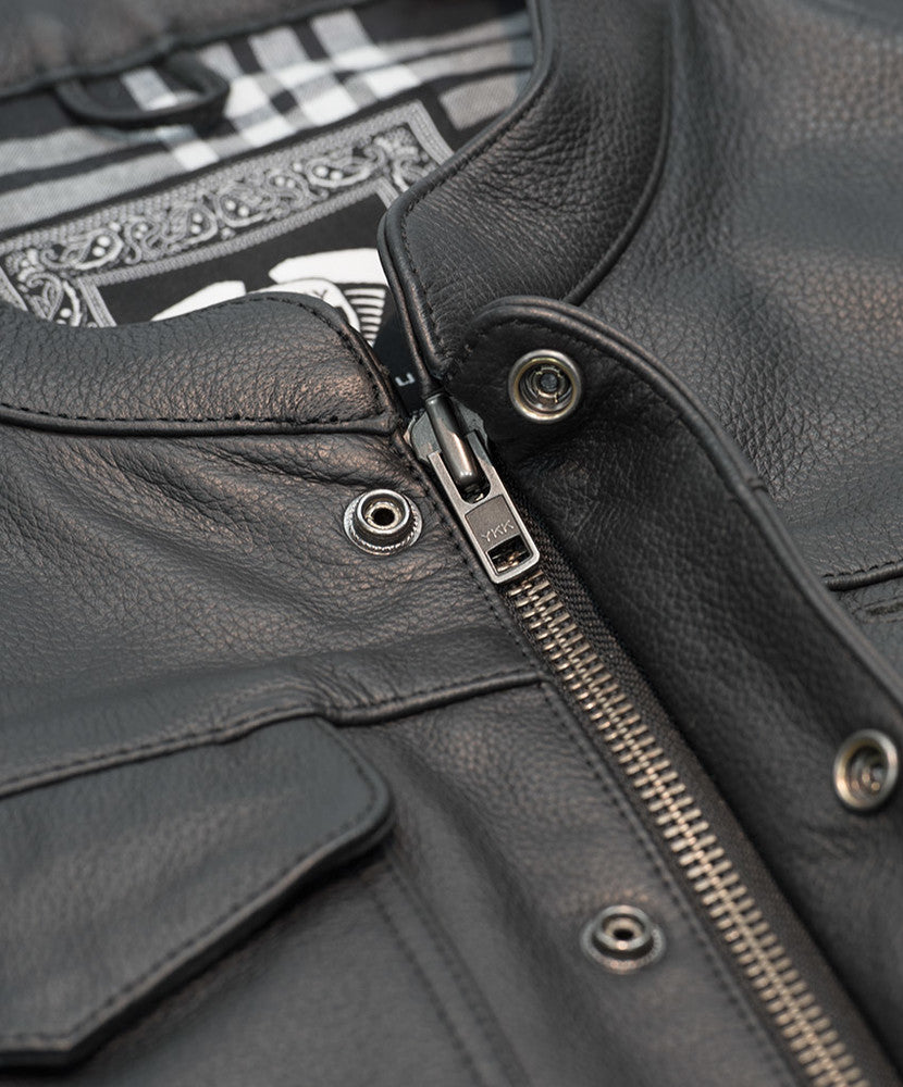 HWY 21 MAGNUM LEATHER VEST - The Speed Shop Canada