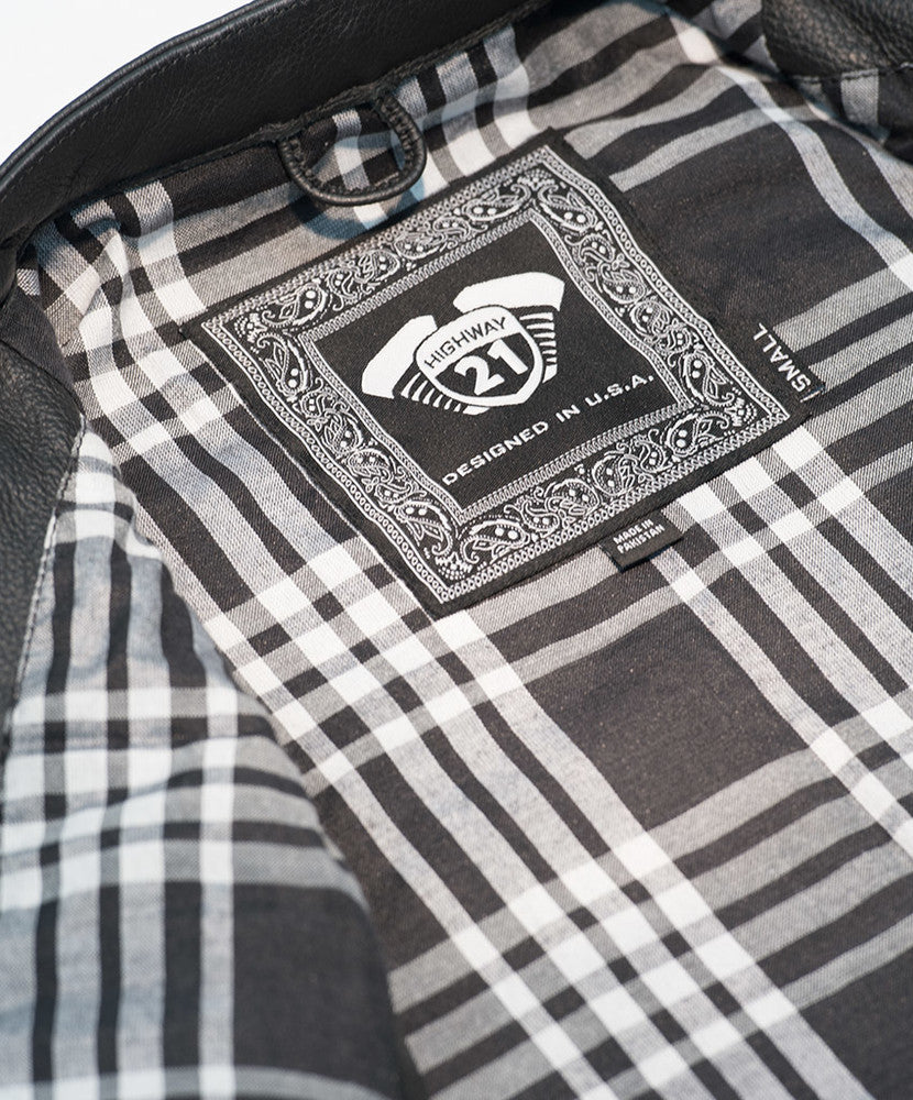HWY 21 MAGNUM LEATHER VEST - The Speed Shop Canada
