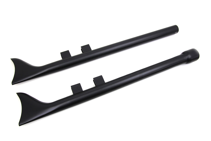 V-Twin 30-0973 M8 33-Inch Straight Fishtail Exhaust Extension Set, Black