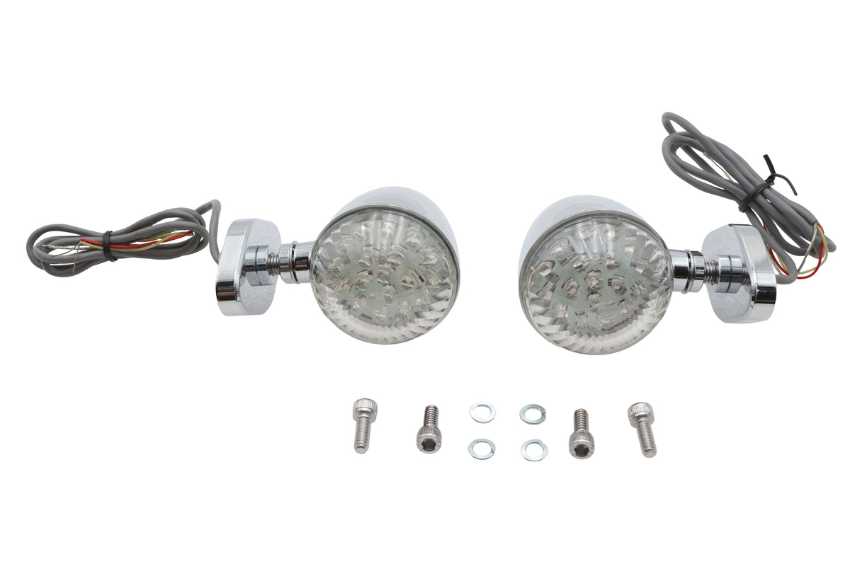 Ultima 33-8356 LED bullet turn signal set with bracket mount