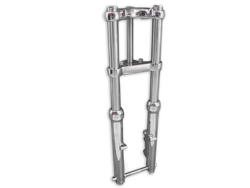 COMPLETE FRONT FORK ASSY CHROME HARLEY 39MM NARROW 00-06