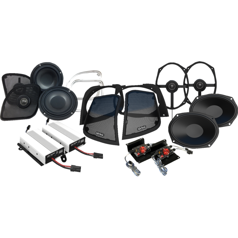 HOGTUNES 800 WATT COMPLETE SOUND SYSTEM HARLEY DAVIDSON BAGGERS 14-24 - The Speed Shop Canada