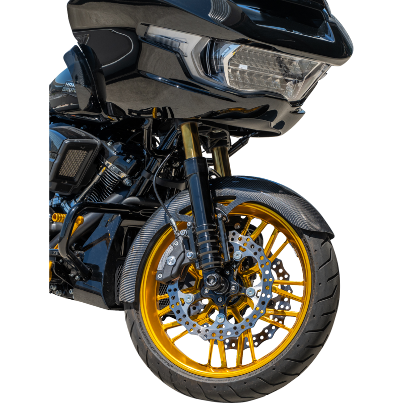 ARLEN NESS CARBON FIBRE 19" WRAPPER FRONT FENDER 99-24 HARLEY BAGGER - The Speed Shop Canada