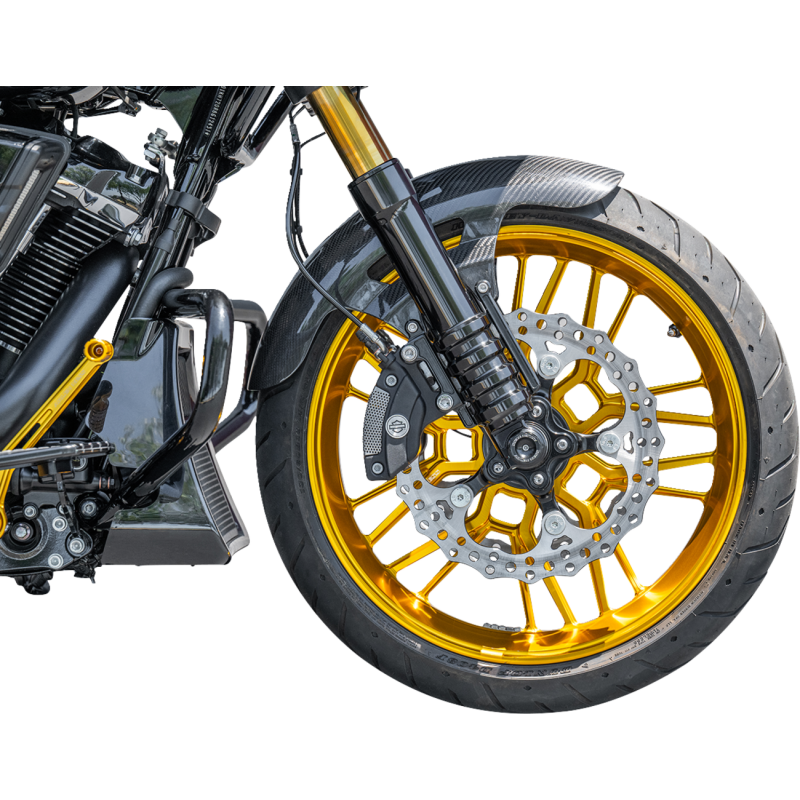 ARLEN NESS CARBON FIBRE 19" CAFE FRONT FENDER HARLEY DAVIDSON BAGGER - The Speed Shop Canada
