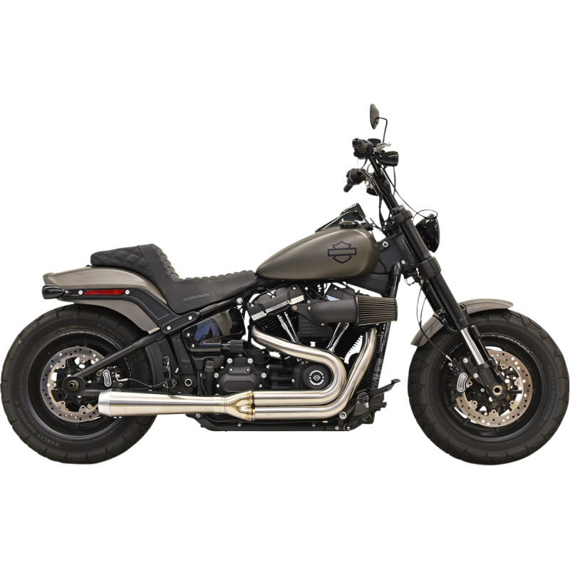 BASSANI RR3 STAINLESS 2:1 EXHAUST HARLEY FATBOB/SLIM 18-25