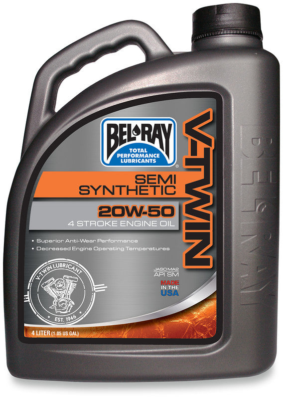 BEL RAY SEMI SYNTHETIC 20W-50 MOTORCYCLE OIL - The Speed Shop Canada
