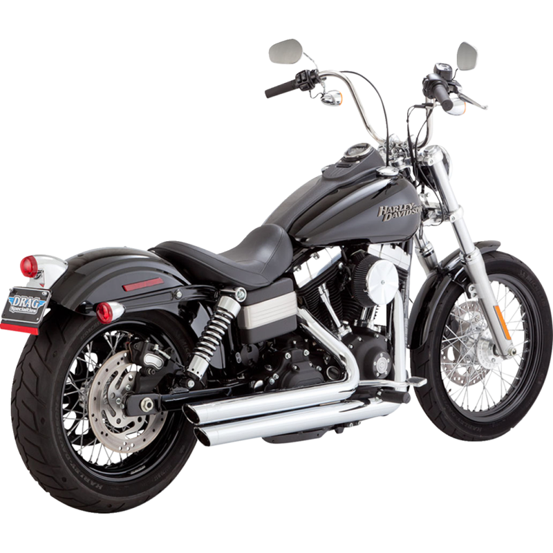 VANCE AND HINES BIG SHOTS STAGGERED EXHAUST HARLEY DYNA - The Speed Shop Canada