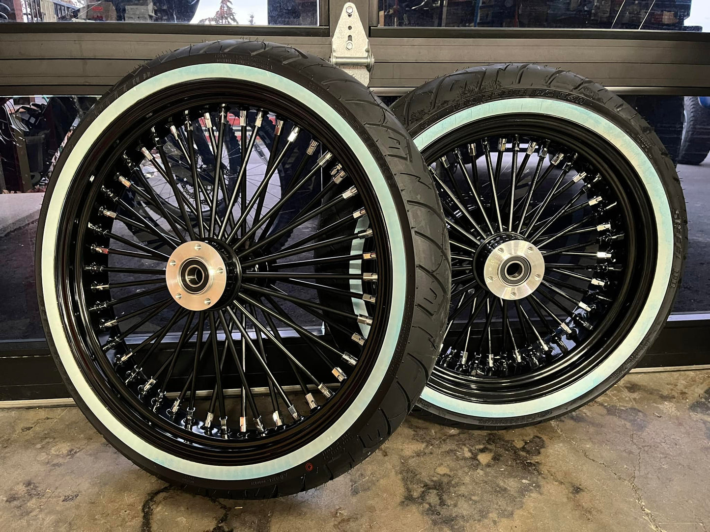 BLACK BIG SPOKE WWW WHEEL SET 2009 UP HARLEY DAVIDSON BAGGERS - The Speed Shop Canada