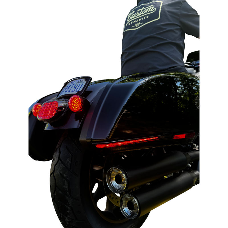 CUSTOM DYNAMICS LED BAG LIGHTS HARLEY FXLRST FLSB 18-25 - The Speed Shop Canada