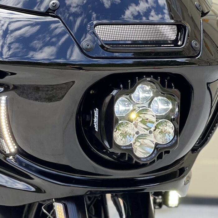 CUSTOM DYNAMICS SHARK DEMON 2 LED HEADLIGHT KIT HARLEY FXLRST 22-24 - The Speed Shop Canada