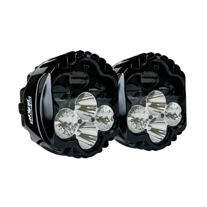 CUSTOM DYNAMICS SHARK DEMON 2 LED HEADLIGHT KIT HARLEY DAVIDSON FLHR - The Speed Shop Canada