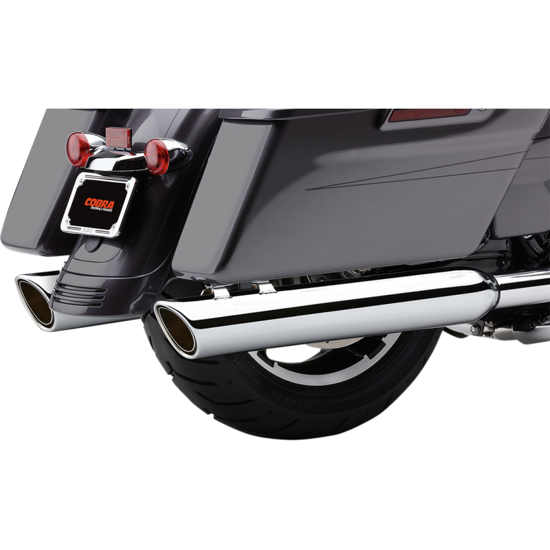 COBRA 909 4" TWIN MUFFLERS HARLEY DAVIDSON BAGGERS 99-16 - The Speed Shop Canada