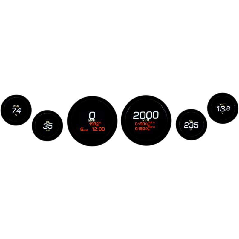 DAKOTA DIGITAL MLX 6 GUAGE KIT HARLEY BAGGERS 99-03 - The Speed Shop Canada