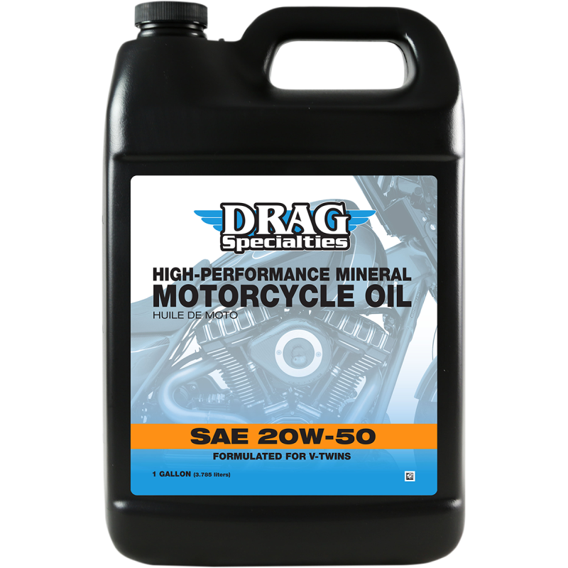 DRAG HIGH PERFORMANCE MINERAL 20W-50 MOTORCYCLE OIL - The Speed Shop Canada