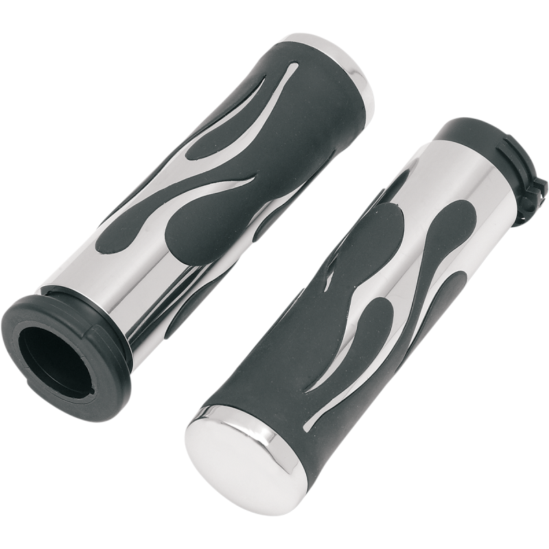 FLAMED GRIPS FOR HARLEY DAVIDSON MODELS 73 UP - The Speed Shop Canada