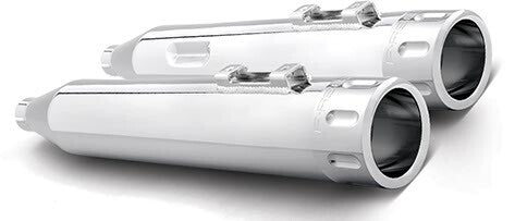 FREEDOM PERFORMANCE CHROME EAGLE SLIP ONS HARLEY BAGGERS 17-25 - The Speed Shop Canada