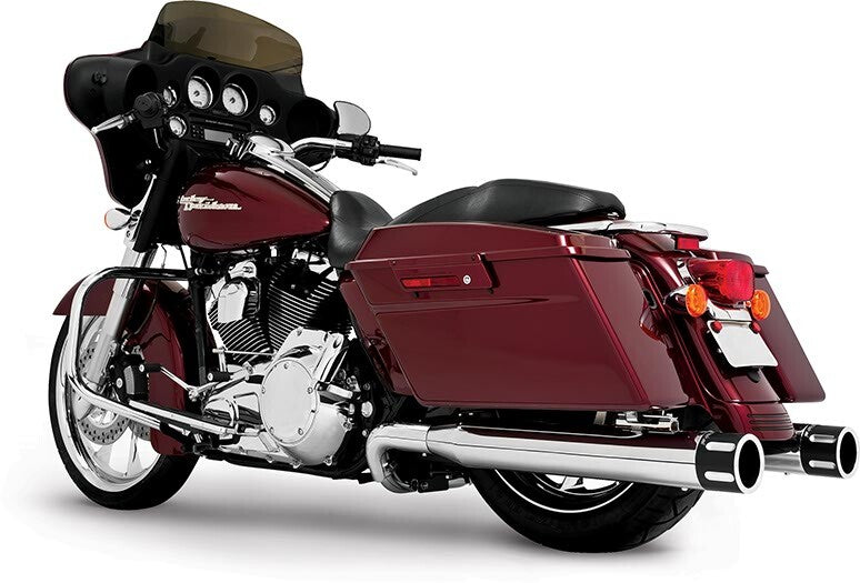 FREEDOM PERFORMANCE CHR/BLK EAGLE SLIP ONS HARLEY BAGGERS 17-25 - The Speed Shop Canada