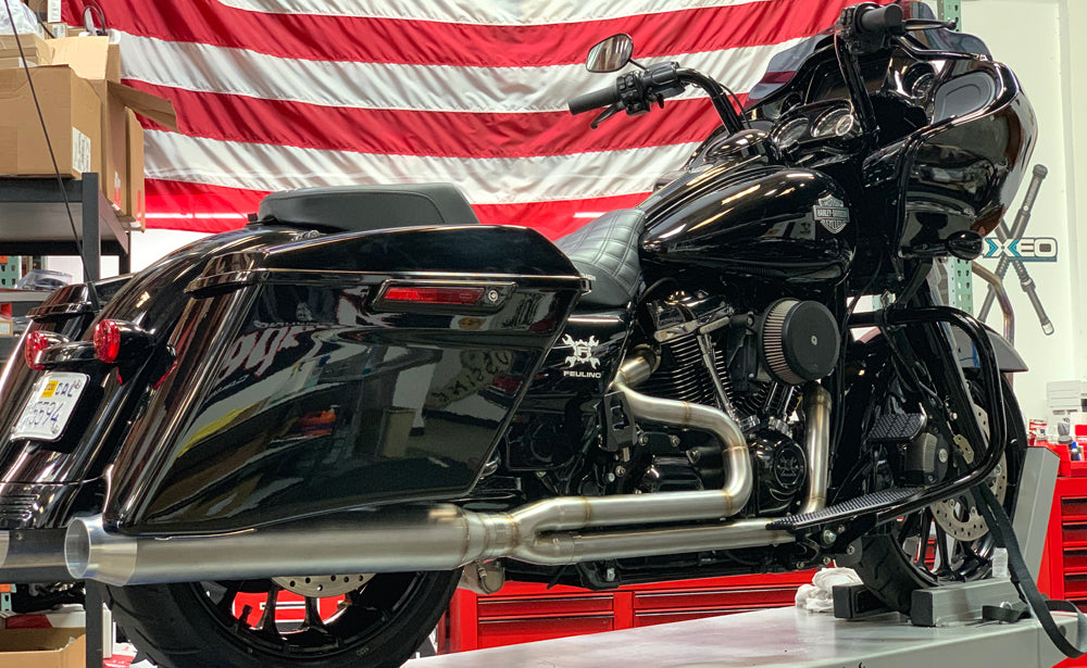 FUELING STAINLESS 2:1 ANTI REVERSION EXHAUST HARLEY DAVIDSON BAGGERS - The Speed Shop Canada