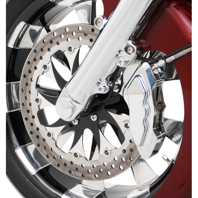 HHI BILLET FRONT 6 PISTON BRAKE CALIPER HARLEY 00-23 (LEFT SIDE) - The Speed Shop Canada
