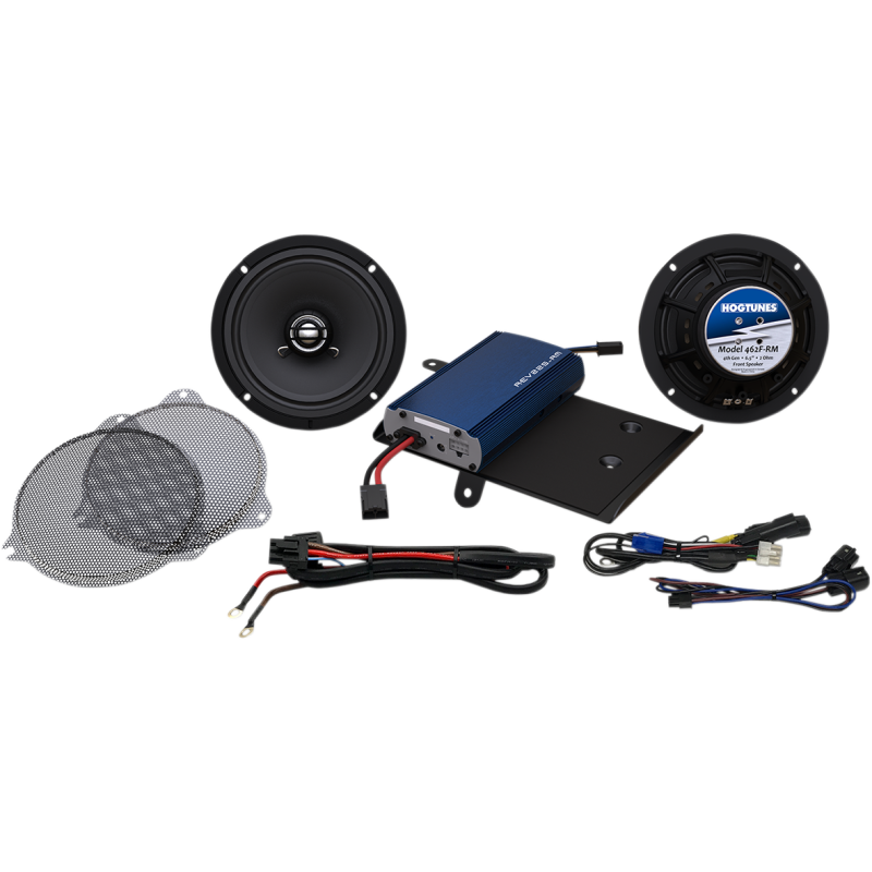 HOGTUNES 225 WATT AMP WITH FAIRING SPEAKERS AND GRILLS 14-23 HARLEY FLH - The Speed Shop Canada