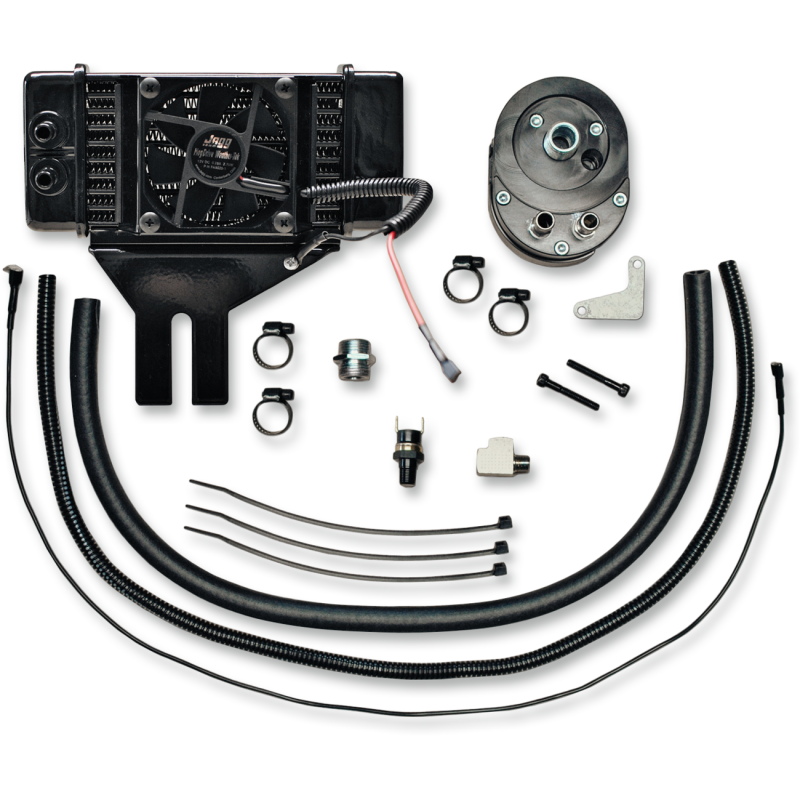 JAGG OIL COOLERS (LOW MOUNT FAN ASSIST) HARLEY DYNA 99-17 - The Speed Shop Canada