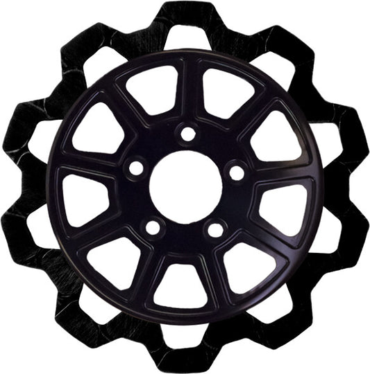 LYNDALL RACING 9 SPOKE BOW TIE REAR ROTORS BLACK HARLEY MODELS - The Speed Shop Canada