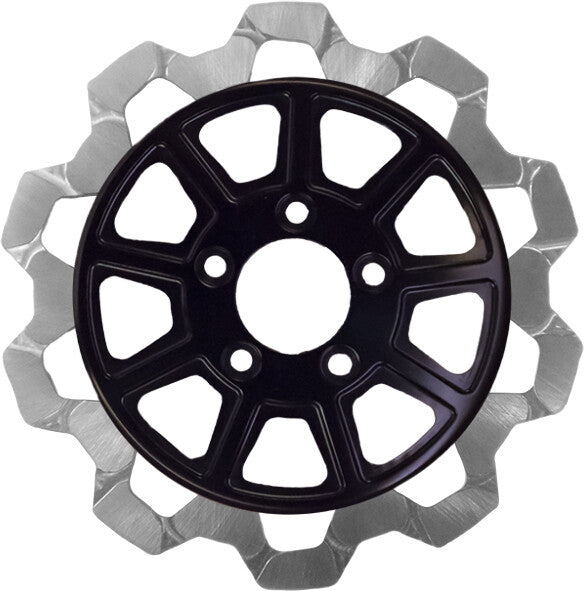 LYNDALL RACING 9 SPOKE BOW TIE REAR ROTORS SILVER HARLEY MODELS - The Speed Shop Canada