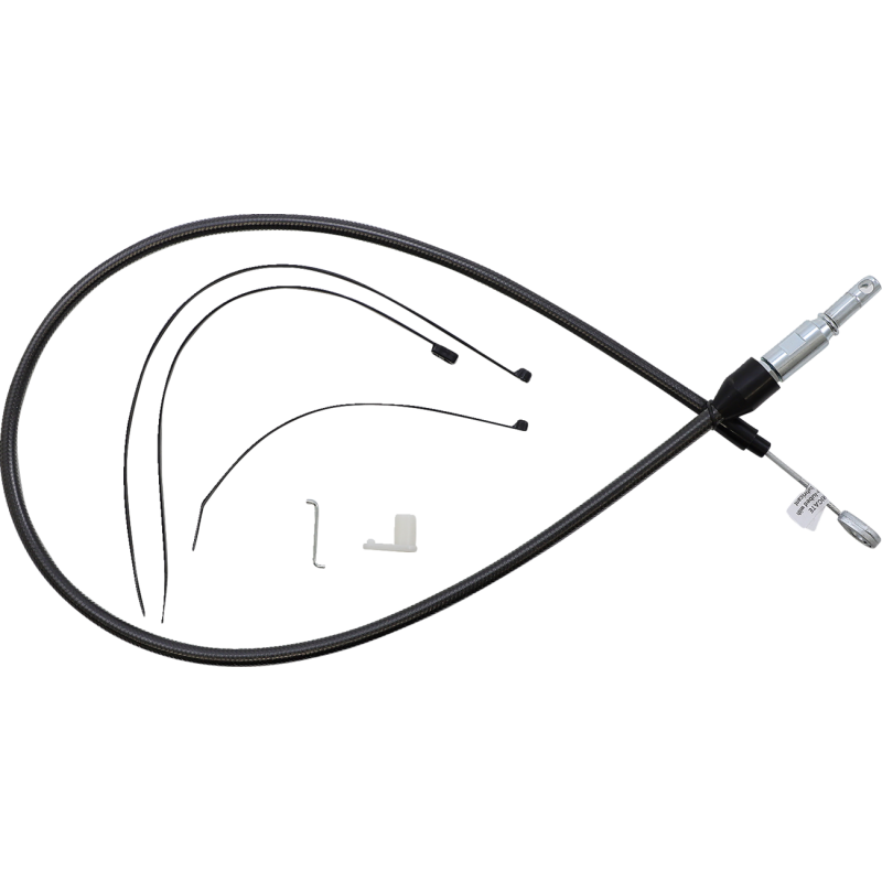 MAGNUM UPPER CLUTCH CABLE BLACK PEARL HARLEY MODELS - The Speed Shop Canada
