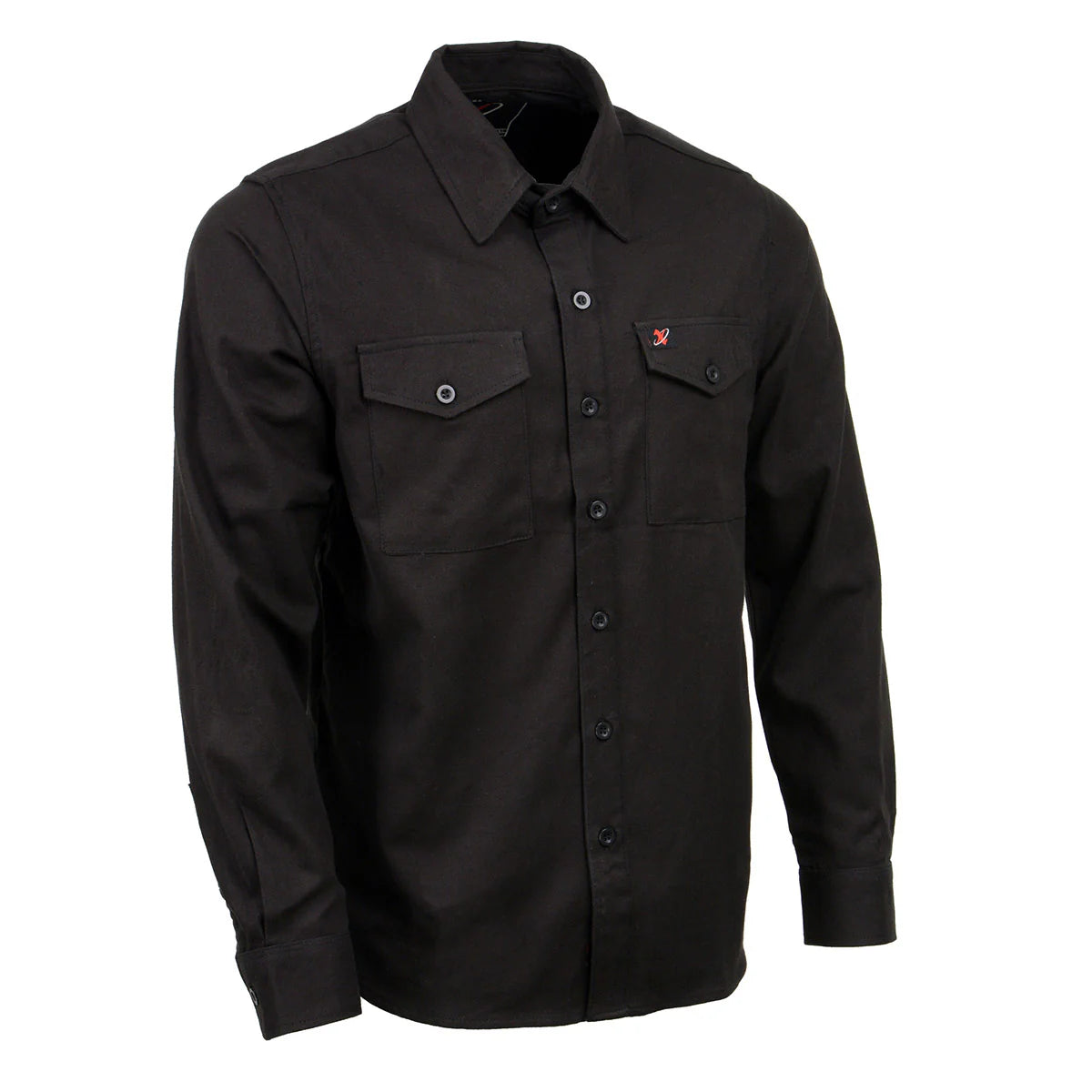 MILWAUKEE LEATHER BLACK FLANNEL SHIRT - The Speed Shop Canada