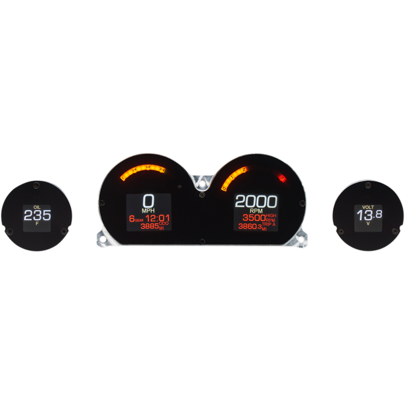DAKOTA DIGITAL MLX 4 GUAGE KIT HARLEY DAVIDSON BAGGERS 14-23 - The Speed Shop Canada