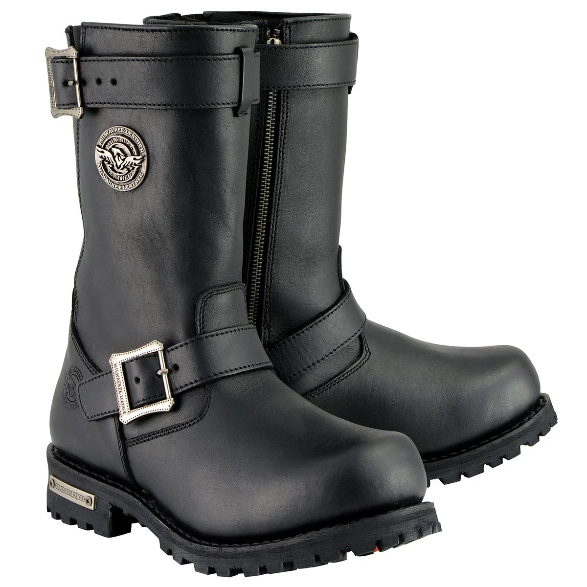 MILWAUKEE LEATHER MENS ENGINEER BOOTS BLACK - The Speed Shop Canada