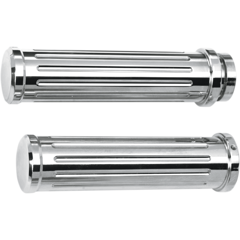 PRO ONE CHROME BILLET GRIPS FOR HARLEY DAVIDSON MODELS - The Speed Shop Canada