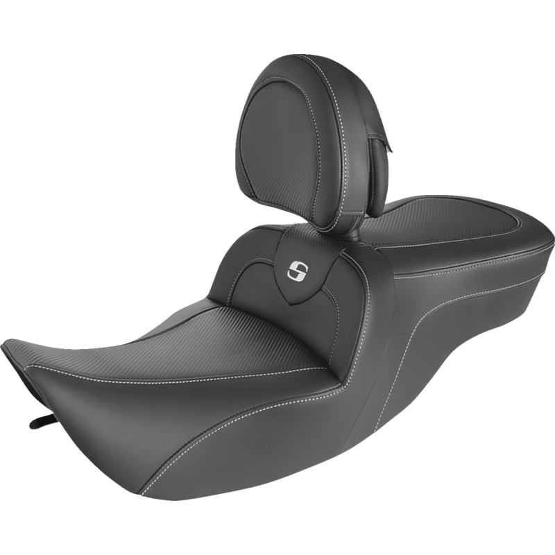 SADDLEMEN ROAD SOFA C/F SEAT WITH BACKREST HARLEY BAGGERS 97-07