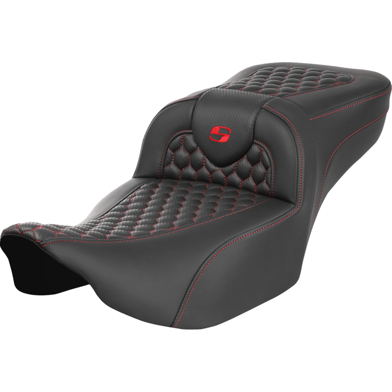 SADDLEMEN ROAD SOFA RED H/C EXTENDED 24-25 HARLEY DAVIDSON BAGGERS