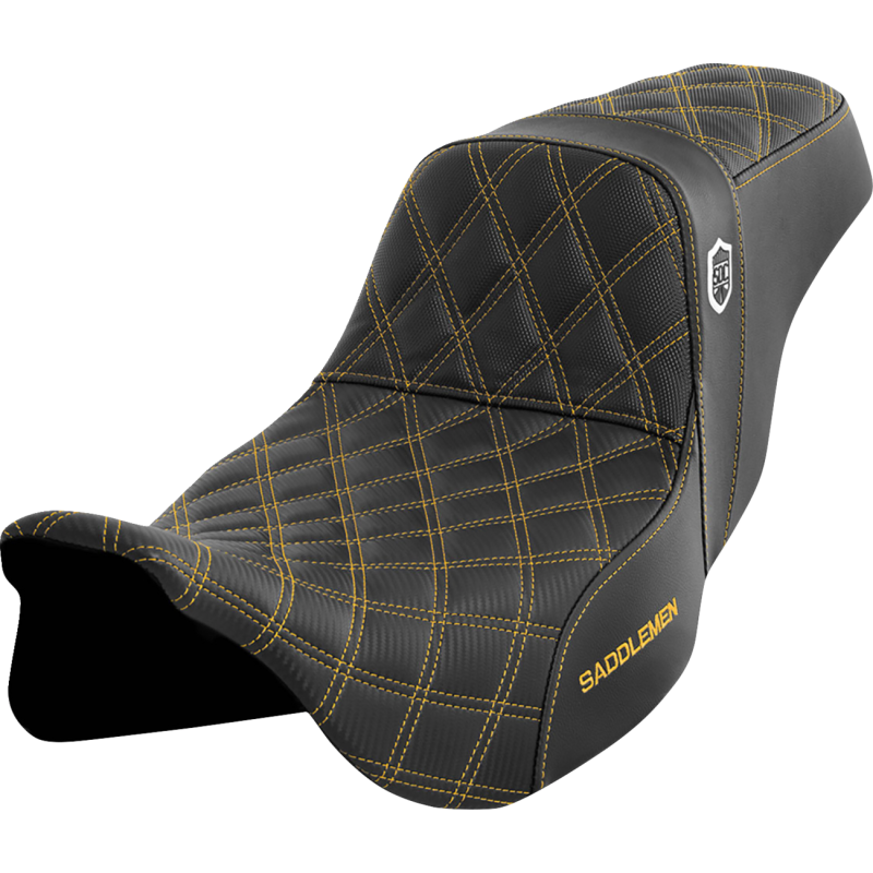 SADDLEMEN SDC GOLD PRO GRIPPER SEAT HARLEY 08-24 BAGGERS (NO BACKREST) - The Speed Shop Canada