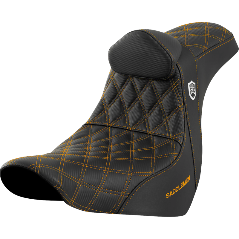SADDLEMEN SDC PRO SERIES GRIPPER GOLD SEAT HARLEY DAVIDSON FXLRT