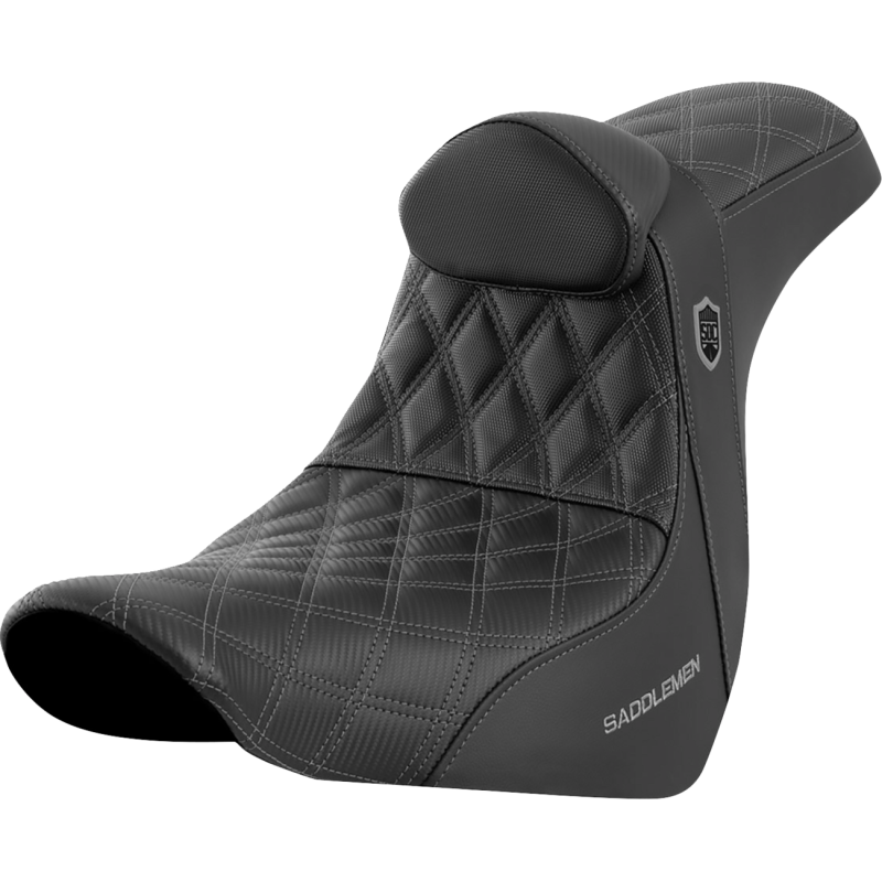 SADDLEMEN SDC PRO SERIES GRIPPER GREY SEAT HARLEY DAVIDSON FXLRT