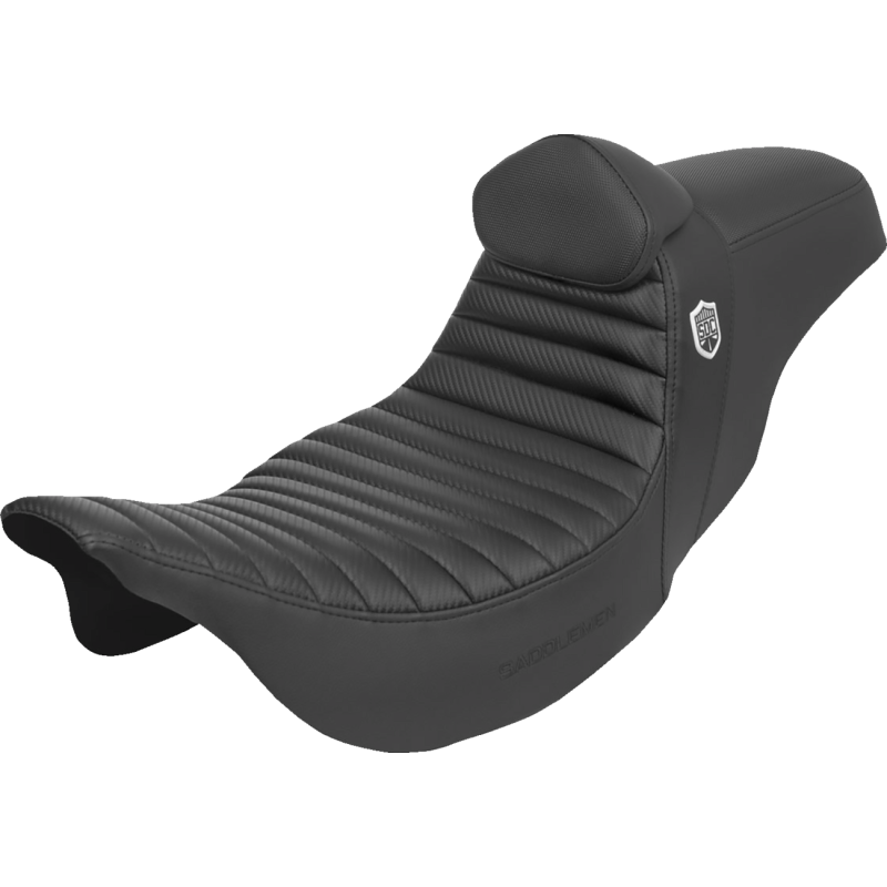 SADDLEMEN SDC PRO SERIES GRIPPER SEAT TUCK ROLL HARLEY BAGGERS B/R 08-23 - The Speed Shop Canada