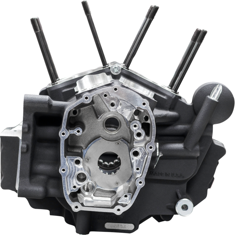 S&S CYCLE CRANKCASE ASSEMBLY MK-SERIES BLACK HARLEY M8 SOFTAIL 18-25