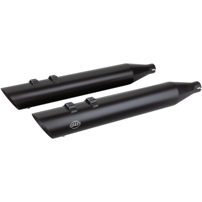 S&S CYCLE SLASH CUT 4" MUFFLERS HARLEY DAVIDSON BAGGERS 97-25 - The Speed Shop Canada
