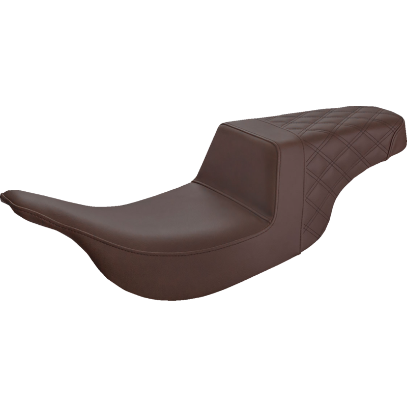 SADDLEMEN STEP UP SEATS BROWN HARLEY DAVIDSON BAGGERS 97-07