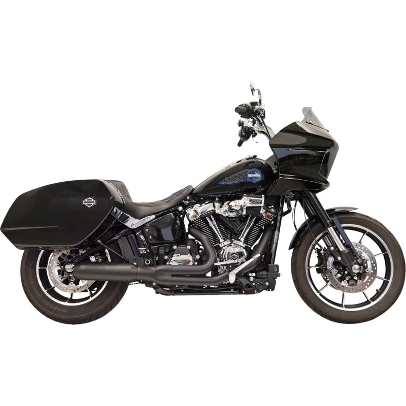 BASSANI SUPERBIKE BLACK 2:1 EXHAUST HARLEY SOFTAILS FXLRS/T 22-25 - The Speed Shop Canada