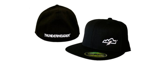 THUNDERHEADER RACING BLACK FLAT BILL TRUCKER HAT - The Speed Shop Canada