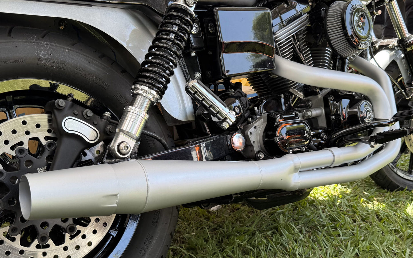 THUNDERHEADER RACING CERACOTE 2:1 EXHAUST HARLEY DAVIDSON DYNA 99-05
