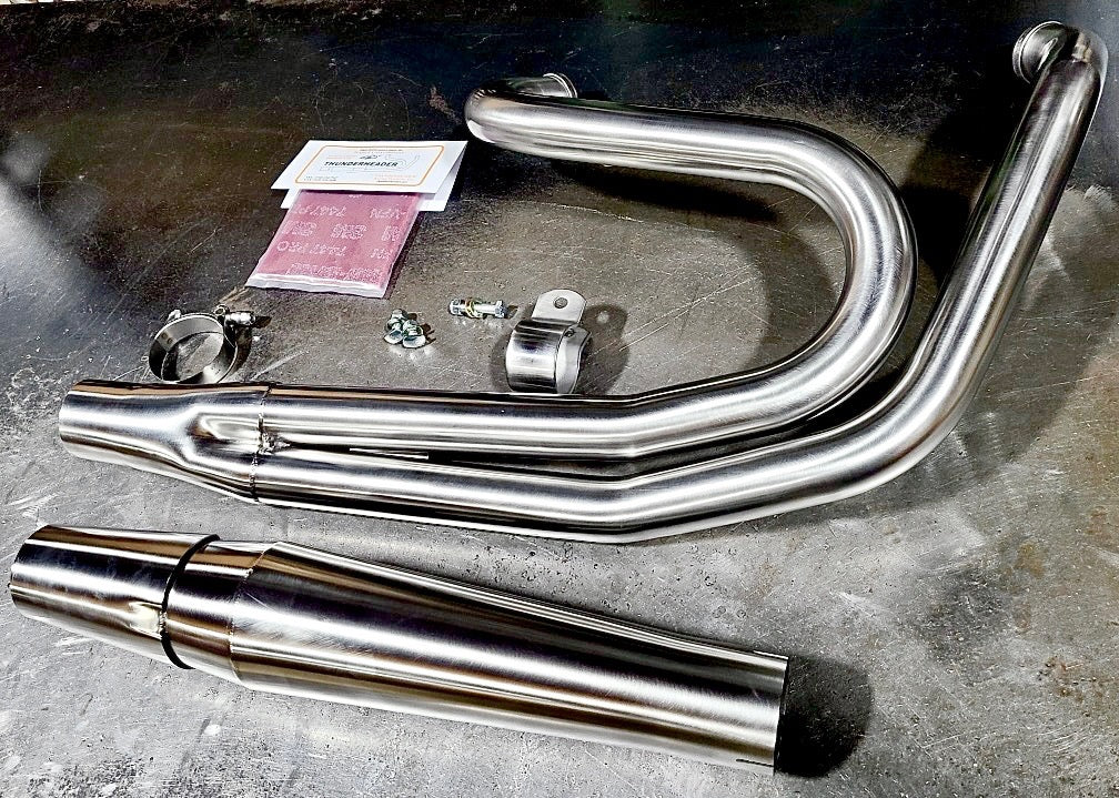 THUNDERHEADER RACING STAINLESS EXHAUST 2:1 HARLEY DYNA 1999-2005 - The Speed Shop Canada