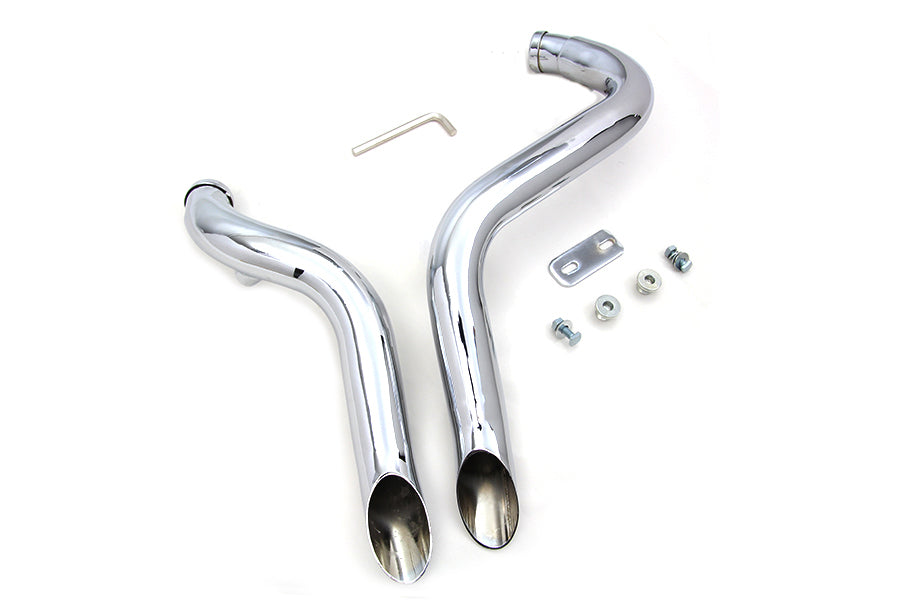 VTWIN SHORTY DRAG PIPES EXHAUST HARLEY DAVIDSON MODELS - The Speed Shop Canada