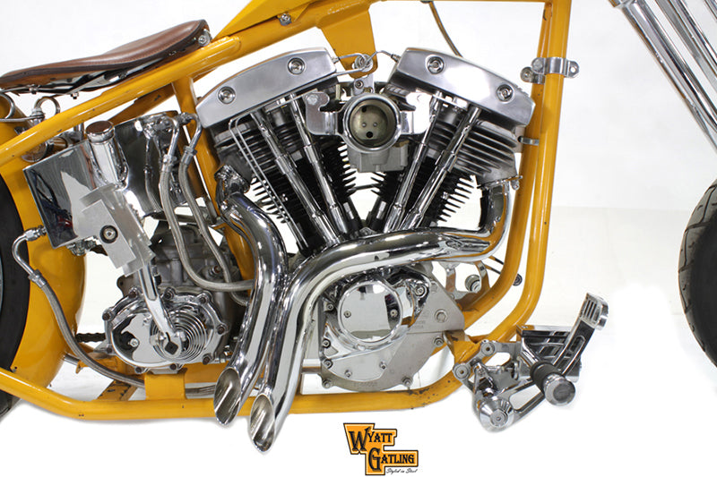 VTWIN SHORTY DRAG PIPES EXHAUST HARLEY DAVIDSON SHOVELHEAD MODELS - The Speed Shop Canada