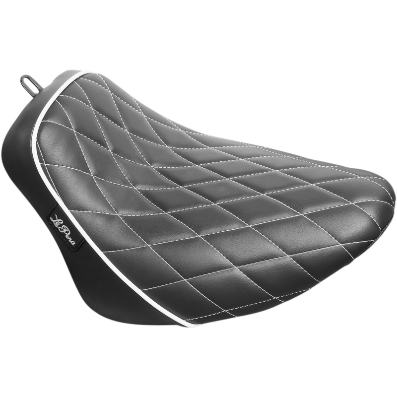 LEPARA BARE BONES SOLO SEAT WHITE DIAMOND STITCH HARLEY 18-23 FXLRS/T - The Speed Shop Canada