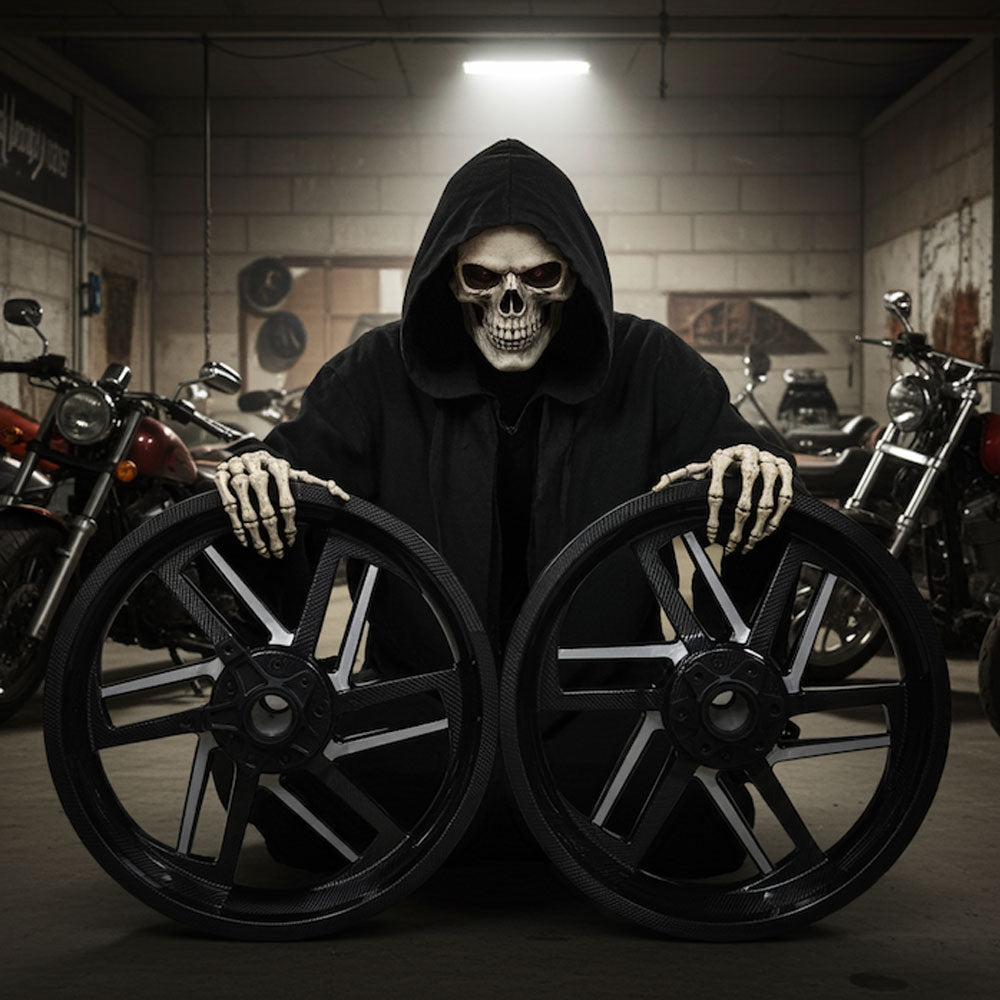 BST CARBON FIBRE REAPER WHEEL PACKAGE HARLEY DAVIDSON BAGGERS 09-25