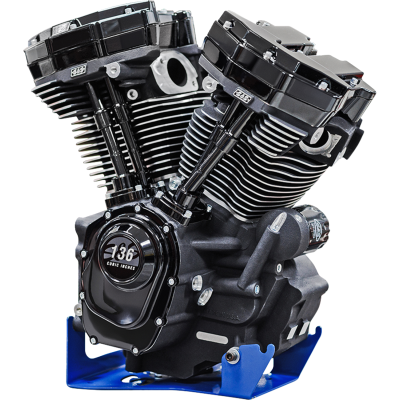 S&S CYCLE 136" BLACK M8 CRATE ENGINE 17-24 HARLEY DAVIDSON - The Speed Shop Canada